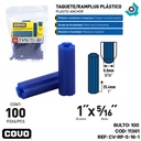 RAMPLUG PLASTICO 1" X 5/16 100 PIEZAS COVO