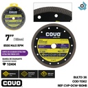 DISCO DIAMANTADO 7" CORTE ULTRA FINO COVO PRO