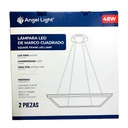 LAMPARA LED COLGANTE 48W CUADRADA 2 PIEZAS ANGEL LIGHT