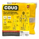 TRAJE IMPERMEABLE CON CINTA REFLECTIVA 2 PIEZAS TALLA XXL COVO