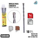 MECHAS PARA CONCRETO 7/32" 10 PIEZAS COVO