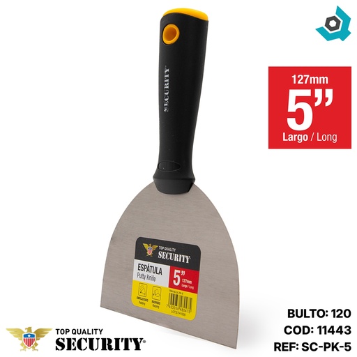 [11443] ESPATULA 5" RASPADOR SECURITY