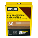 LIJA PROFESIONAL 9" X 11" PARA MADERA GRANO 60 COVO