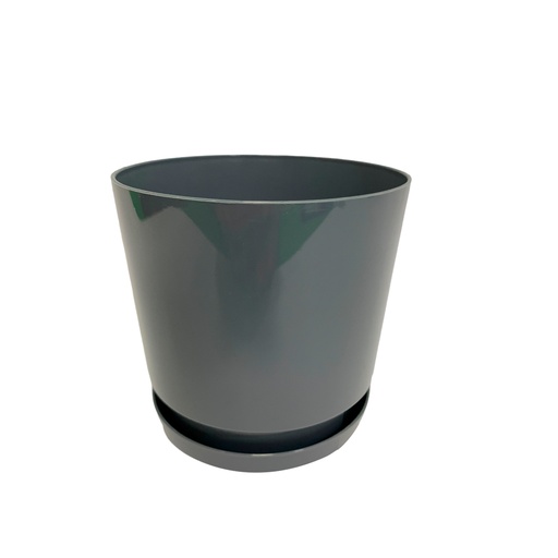 [11498] MATERO PLATO PP ART CIL LISO D-10 GRIS DP