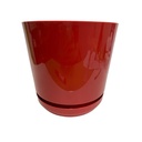 MATERO Y PLATO PP ART CIL LISO D-20 ROJO DP