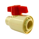 VALVULA BOLA COMPACTA CPVC PRES 3/4" C TUBRICA