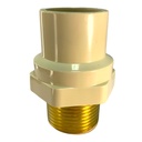 ADAPTADOR CPVC PRES 1" C X MR DE BRONCE TUBRICA