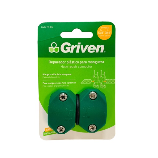 [11622] CONECTOR REPARADOR PARA MANGUERA DE 5/8" A 3/4" GRIVEN