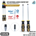 SETS DE DESTORNILLADORES CONFORT GRIP 150MM COVO