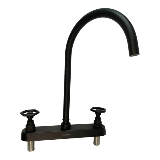 [11716] GRIFERIA PARA FREGADERO NEGRO MATE ACERO INOXIDABLE GRIVEN