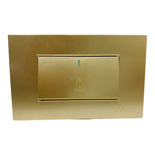 [11727] TIMBRE PARA PUERTAS DORADO TROEN