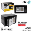 CAJA DE SEGURIDAD DIGITAL 20X31 CM NEGRO SECURITY