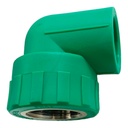 CODO 90GR PPR PRES 25MM X 3/4" CXHR-MET POLIFUSION TUBRICA