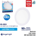 LAMPARA  LED PARA EMPOTRAR REDONDA 18W 6400K ANGEL LIGHT BASIC