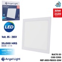 LAMPARA LED PARA EMPOTRAR CUADRADA 30W 6400K ANGEL LIGHT
