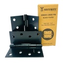 BISAGRA PARA MUEBLES 4" X 4"     NEGRO MATE SECURITY