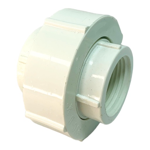 [12230] UNION UNIVERSAL PVC 3/4" CON ROSCA BLANCO