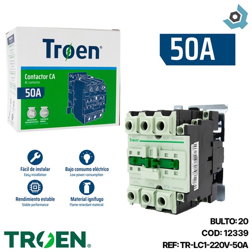 [12339] CONTACTOR CA 50A 220V TROEN