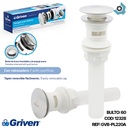 DESAGUE PUSH PLASTICO CON REBOSADERO GRIVEN BASIC