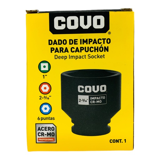 [12309] DADO DE IMPACTO 2-3/16" X 1” COVO