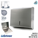 DISPENSADOR DE PAPEL CUADRADO SATINADO GRIVEN