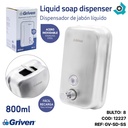DISPENSADOR DE JABON LIQUIDO SATINADO GRIVEN
