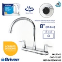 GRIFERIA PARA FREGADERO DOBLE MANIJA CUELLO ALTO GRIVEN