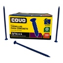 TORNILLOS PARA CONCRETO 3/16” X 4” 100 PZAS COVO
