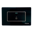 TIMBRE PARA PUERTAS DE ACRILICO NEGRO TROEN