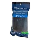 APAGADOR INDIVIDUAL 3 WAY ACRILICO NEGRO TROEN