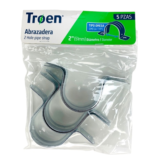 [12558] ABRAZADERA OMEGA 2" 5 PZAS TROEN