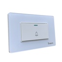 TIMBRE PARA PUERTAS DE ACRILICO BLANCO TROEN