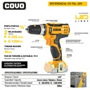 DESTORNILLADOR INALAMBRICO 3/8" 20V COVO
