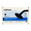 REGADERA TIPO LLUVIA 4" NEGRO MATE REDONDA GRIVEN