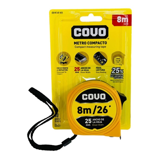 [12662] CINTA METRICA 8M COMPACTA COVO