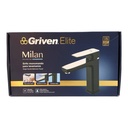 GRIFERIA CUELLO ALTO PARA LAVAMANOS NEGRO MATE GRIVEN ELITE EDICION MILAN COLLECTION