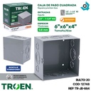 CAJA DE PASO 6"X 6" X 4" TROEN
