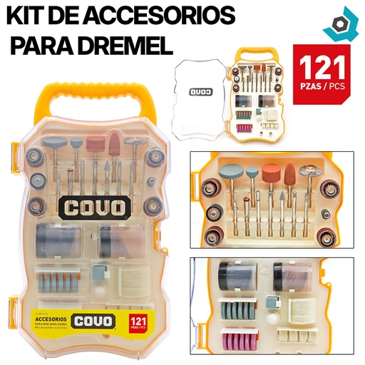 [12787] KIT DE ACCESORIOS PARA DREMEL COVO