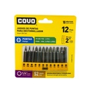JUEGO DE PUNTAS DE ESTRIA PH 12 PZAS PARA DESTORNILLADOR COVO