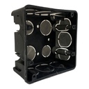 CAJETIN CUADRADO 4X4 PVC NEGRO
