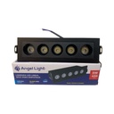 LAMPARA SPOT LED LINEAL 5W 6400K NEGRA PARA EMPOTRAR ANGEL LIGHT