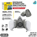 MASCARA RESPIRADOR DE MEDIA CARA COVO