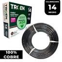 CABLE ELECTRICO 14 AWG NEGRO 7 HILOS TROEN