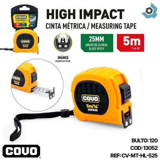 [13052] CINTA METRICA 5M ALTO IMPACTO COVO