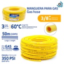 MANGUERA PARA GAS 3/8" 50M GRIVEN