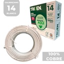 CABLE ELECTRICO 14 AWG BLANCO 7 HILOS TROEN