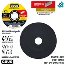 DISCO PARA CORTE EN MENTAL 4 1/2" EXTRA FINO COVO