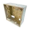 CAJETIN ELECTRICO 4"X4" DE PVC BLANCO