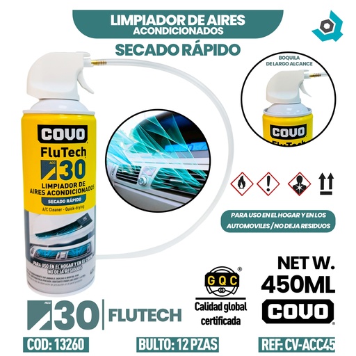 [13260] LIMPIADOR DE AIRES ACONDICIONADOS 450ML COVO