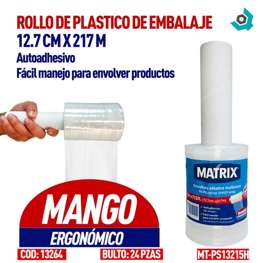 [13264] ROLLO DE PLASTICO PARA EMBALAJE MATRIX